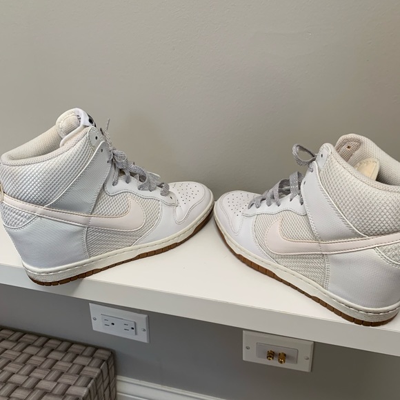 Nike white leather sky hi wedge - Picture 6 of 6